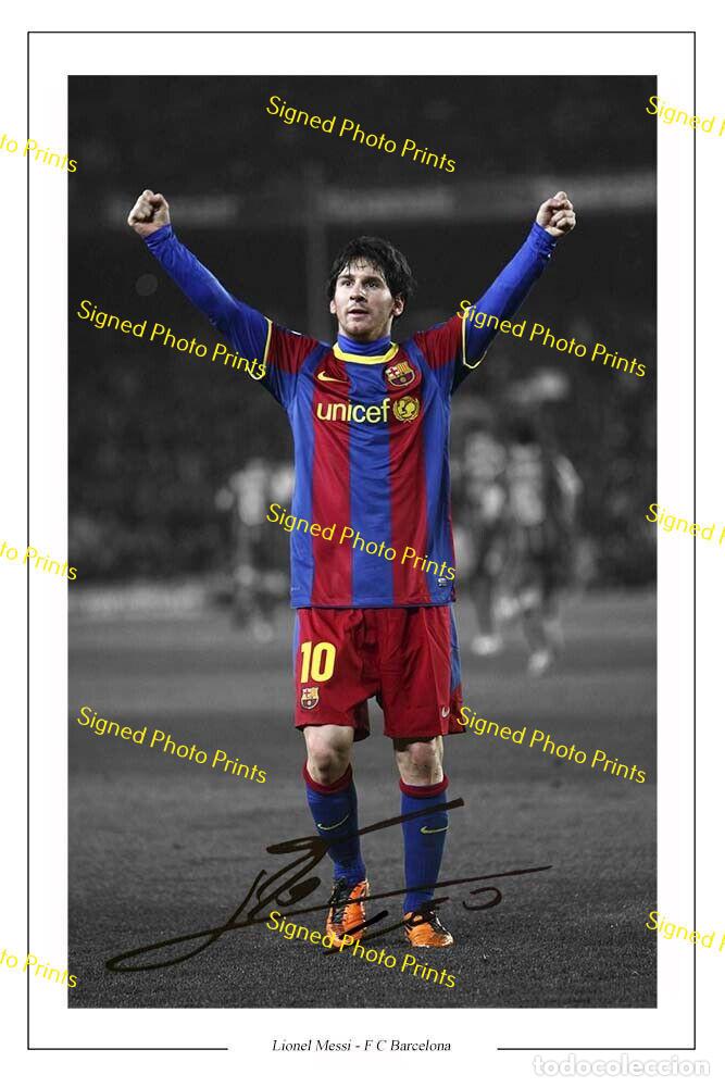 Sammelleidenschaft Sport: LIONEL MESSI &rdquo;BARCELONA&rdquo; - FOTO FIRMADA - FIRMA IMPRESA - ENV&Iacute;O GRATIS