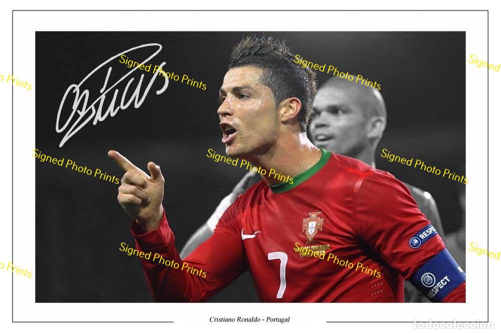 Sammelleidenschaft Sport: Cristiano Ronaldo &rdquo;PORTUGAL&rdquo; - FOTO FIRMADA - FIRMA IMPRESA - ENV&Iacute;O GRATIS