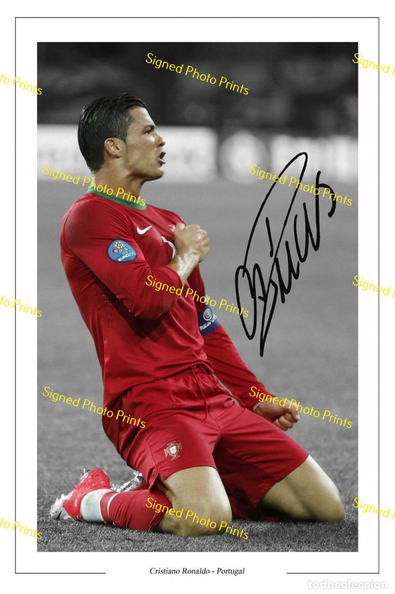 Sammelleidenschaft Sport: Cristiano Ronaldo &rdquo;PORTUGAL&rdquo; - FOTO FIRMADA - FIRMA IMPRESA - ENV&Iacute;O GRATIS