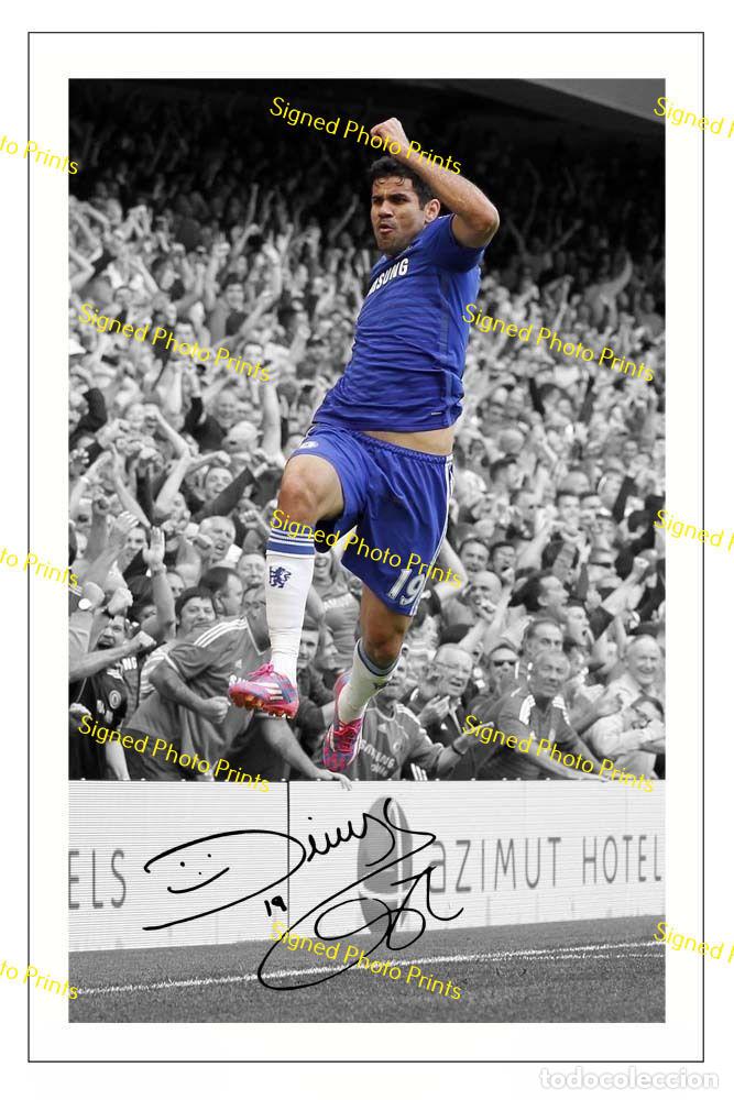 Sammelleidenschaft Sport: Diego Costa - &rdquo;CHELSEA&rdquo; - FOTO FIRMADA - FIRMA IMPRESA - ENV&Iacute;O GRATIS
