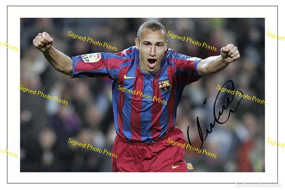 Sammelleidenschaft Sport: Henrik Larsson &rdquo;BARCELONA&rdquo; - FOTO FIRMADA - FIRMA IMPRESA - ENV&Iacute;O GRATIS