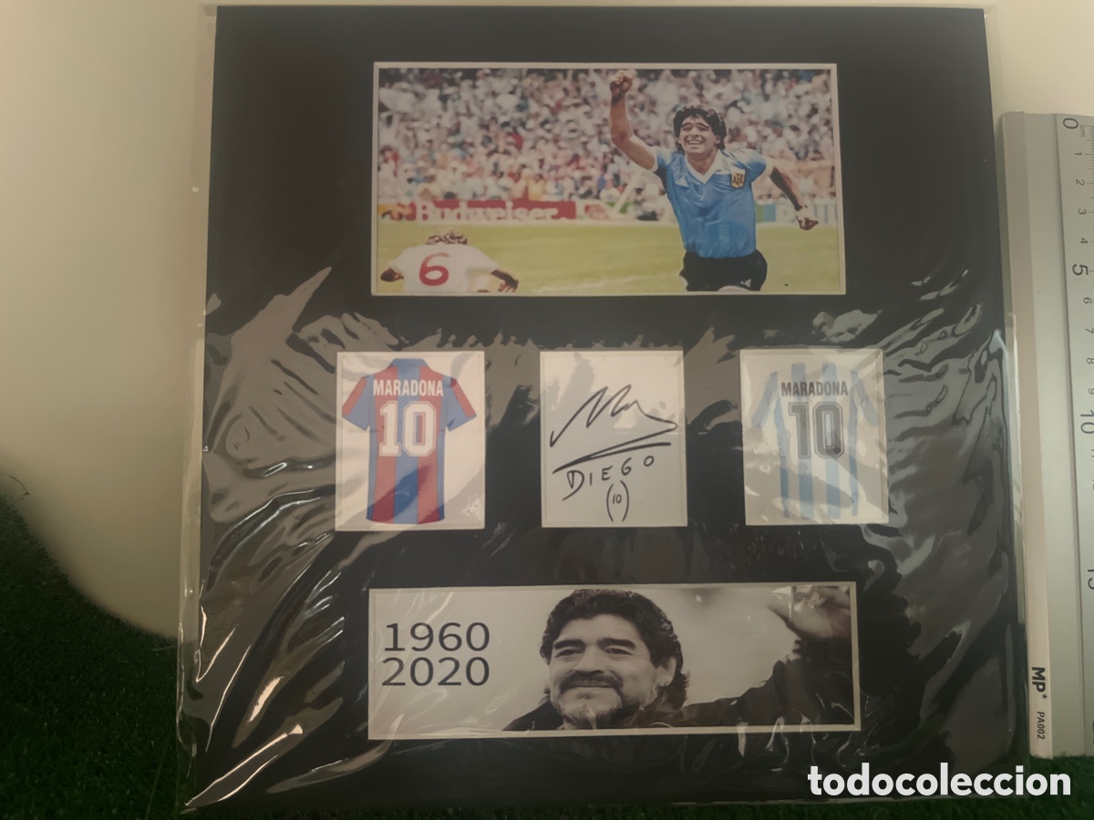 Coleccionismo deportivo: Diego Armando Maradona autografo reprint - Foto 2