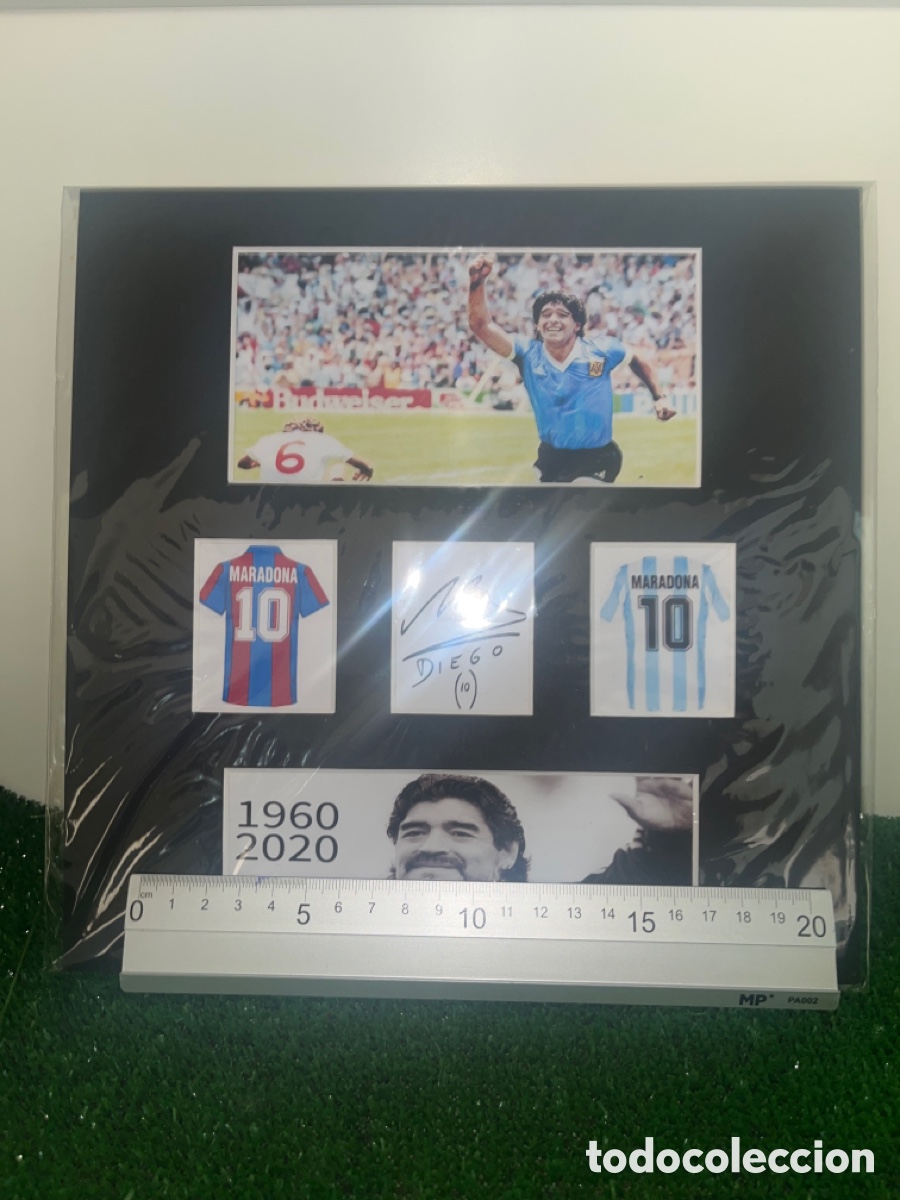 Coleccionismo deportivo: Diego Armando Maradona autografo reprint - Foto 3