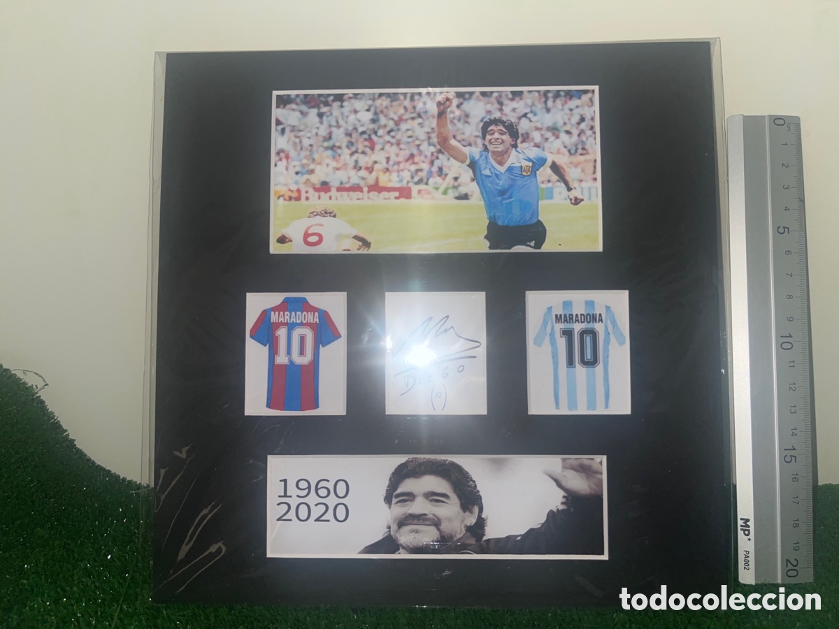 Coleccionismo deportivo: Diego Armando Maradona autografo reprint - Foto 1