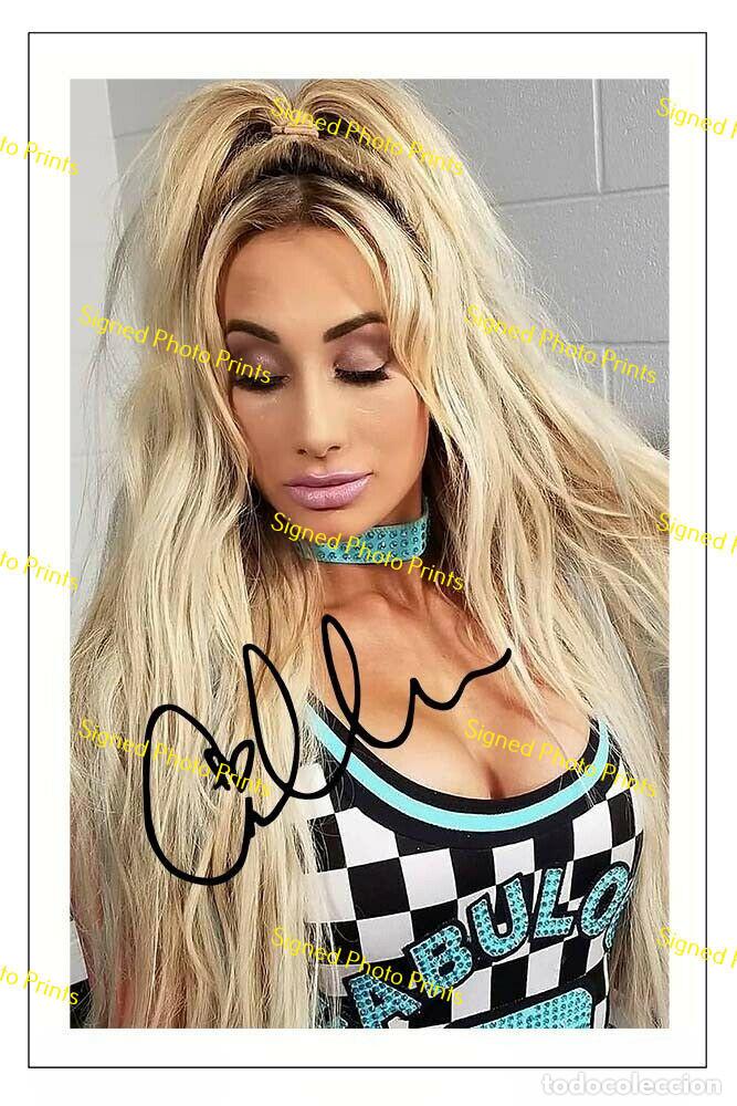 Sammelleidenschaft Sport: WWE CARMELLA - FOTO FIRMADA FIRMA IMPRESA - ENV&Iacute;O GRATIS