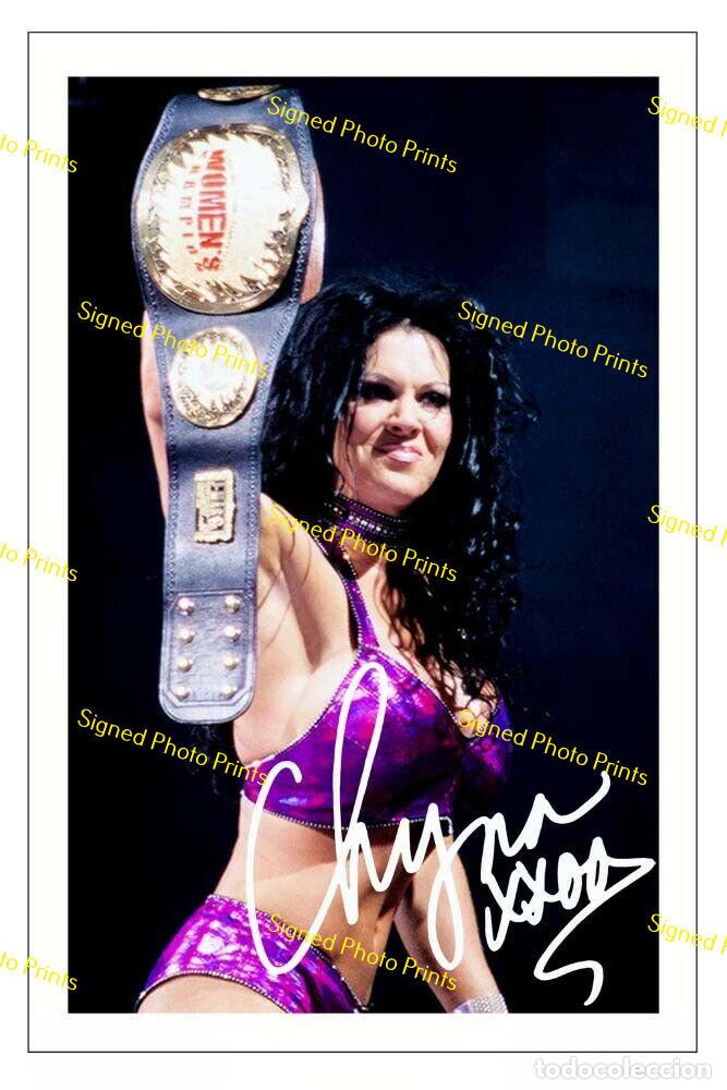 Sammelleidenschaft Sport: WWE CHYNA - FOTO FIRMADA FIRMA IMPRESA - ENV&Iacute;O GRATIS