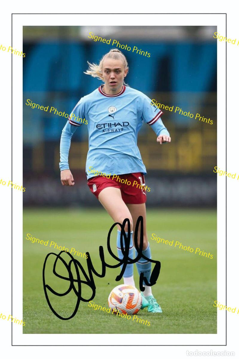 Sammelleidenschaft Sport: ESME MORGAN &rdquo;MANCHESTER CITY&rdquo; - FOTO FIRMADA - FIRMA IMPRESA - ENV&Iacute;O GRATIS
