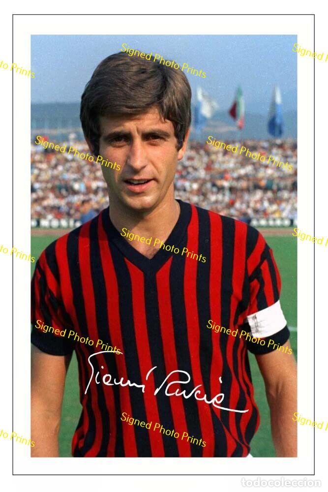 Sammelleidenschaft Sport: GIANNI RIVERA &rdquo;MILAN&rdquo; - FOTO FIRMADA - FIRMA IMPRESA - ENV&Iacute;O GRATIS