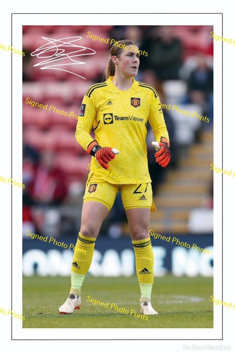 Sammelleidenschaft Sport: MARY EARPS &rdquo;MANCHESTER UNITED&rdquo; - FOTO FIRMADA - FIRMA IMPRESA - ENV&Iacute;O GRATIS