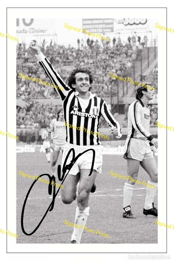 Sammelleidenschaft Sport: MICHEL PLATINI &rdquo;JUVENTUS&rdquo; - FOTO FIRMADA - FIRMA IMPRESA - ENV&Iacute;O GRATIS