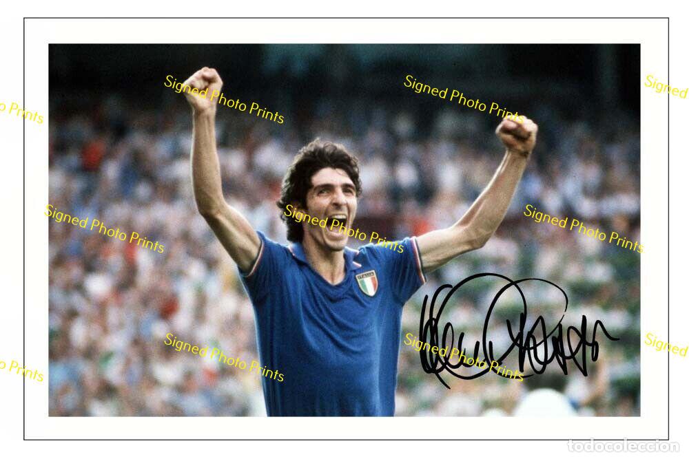 Sammelleidenschaft Sport: PAOLO ROSSI &rdquo;ITALIA MUNDIAL 1982&rdquo; - FOTO FIRMADA - FIRMA IMPRESA - ENV&Iacute;O GRATIS