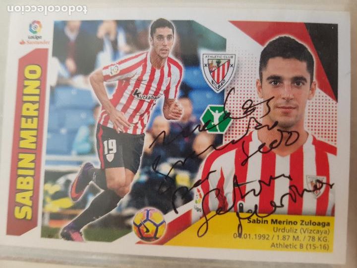 Coleccionismo deportivo: SABIN MERINO-ATLETIC BILBAO - Foto 1