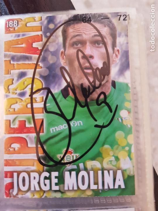 Coleccionismo deportivo: REAL BETIS B. -JORGE MOLINA - Foto 1