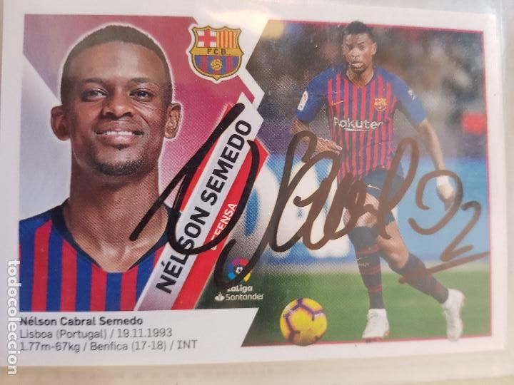 Coleccionismo deportivo: F.C.BARCELONA-NELSON SEMEDO - Foto 1