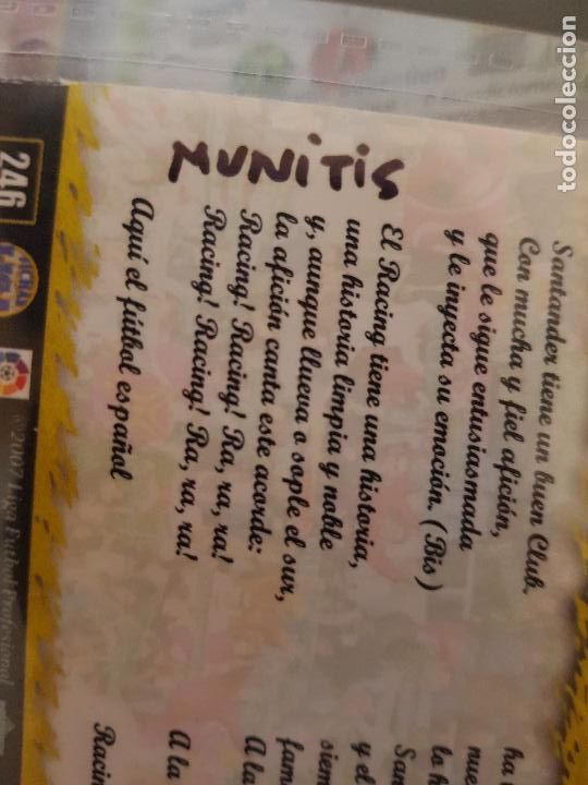 Coleccionismo deportivo: REAL RACING CLUB-MUNITIS - Foto 2