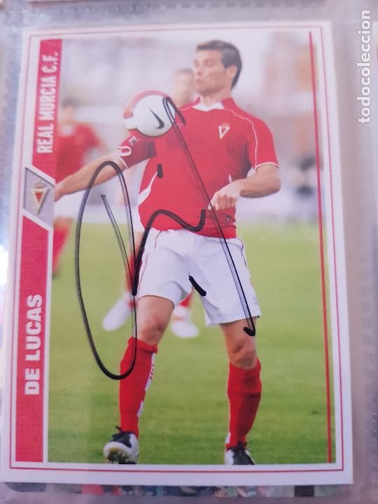 Coleccionismo deportivo: REAL MURCIA -DE LUCAS - Foto 1