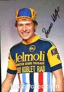 Sammelleidenschaft Sport: BRUNO WOLFER Team Hugo Koblet Rad Signed Autographe champion tour de suisse autografa