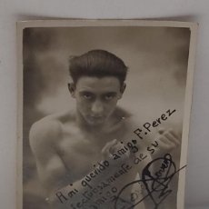 Coleccionismo deportivo: FOTOGRAFÍA BOXEADOR CON AUTÓGRAFO - JOSÉ JOVER 1928 - BOXEADOR Y MANAGER DIFICIL