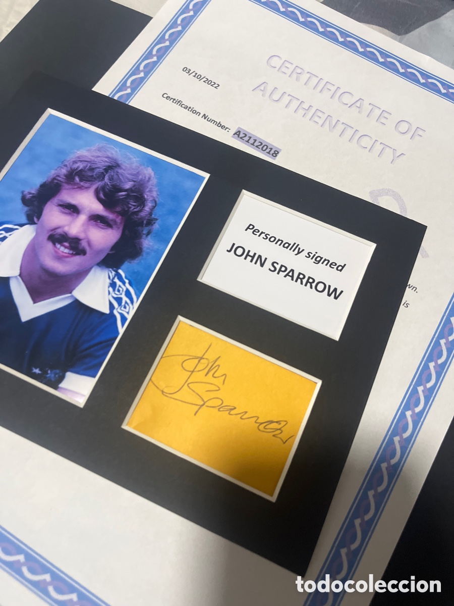 Coleccionismo deportivo: CHELSEA CF JOHN SPARROW AUTOGRAFO CON COA - Foto 2