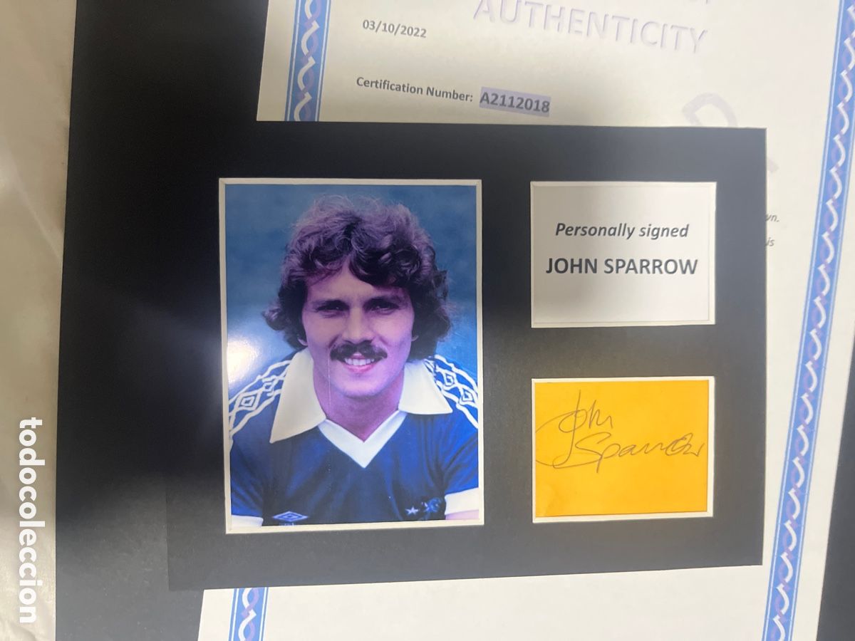 Coleccionismo deportivo: CHELSEA CF JOHN SPARROW AUTOGRAFO CON COA - Foto 1