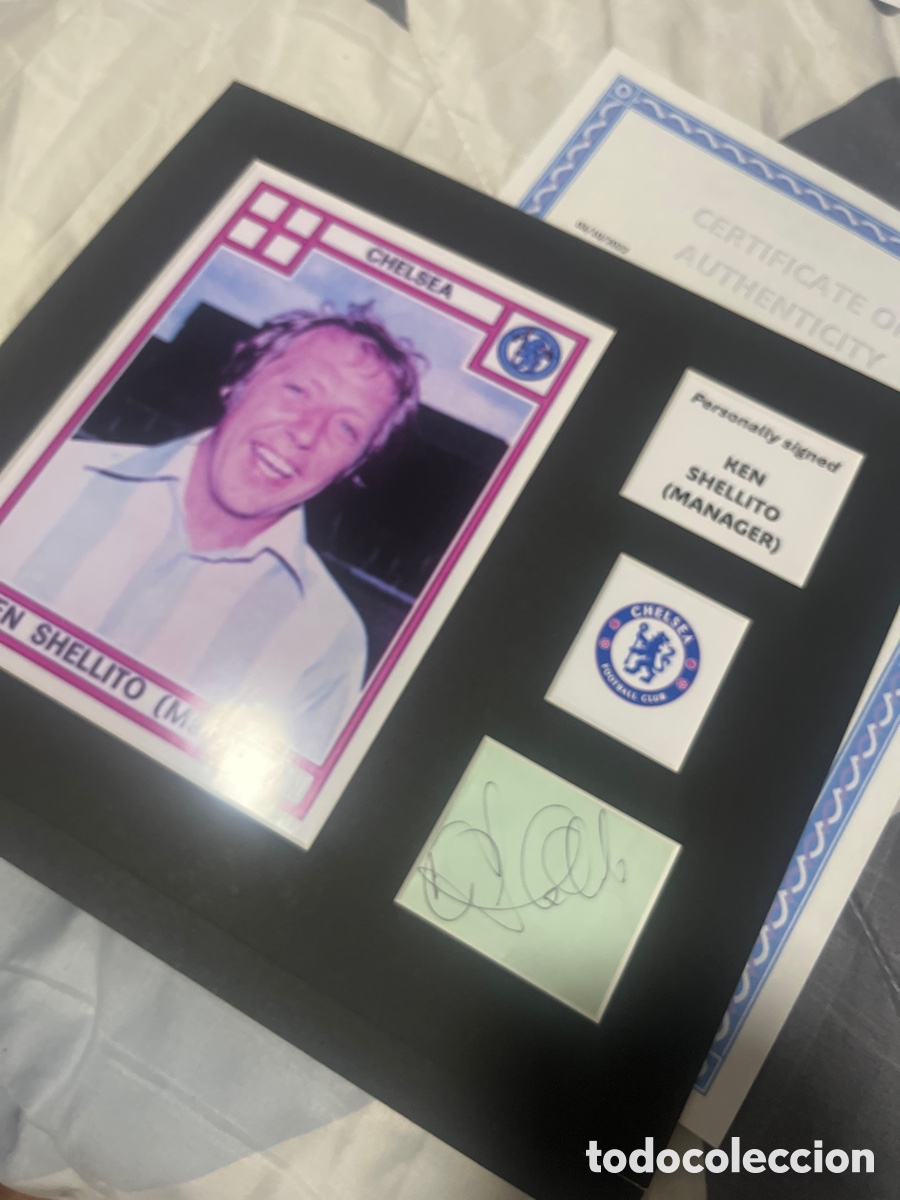 Coleccionismo deportivo: CHELSEA CF KEN SHELLITO AUTOGRAFO CON COA - Foto 1