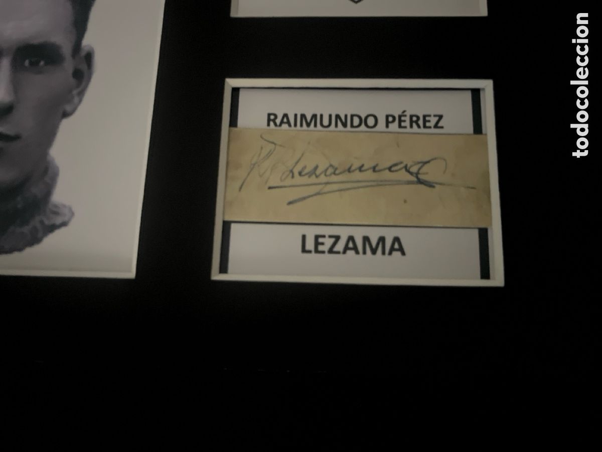 Coleccionismo deportivo: LEZAMA ATHLETIC BILBAO AUTOGRAFO CON COA - Foto 3