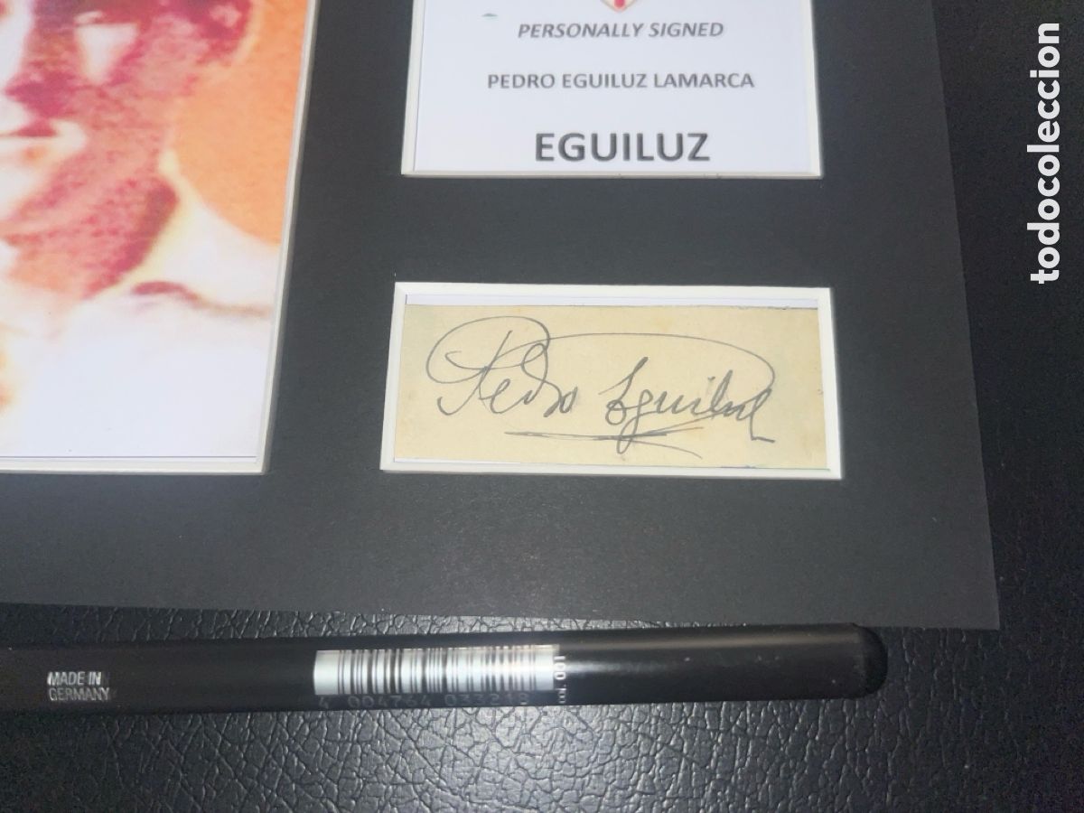 Coleccionismo deportivo: 1946 SEVILLA CF EGUILUZ AUTOGRAFO CON COA - Foto 2