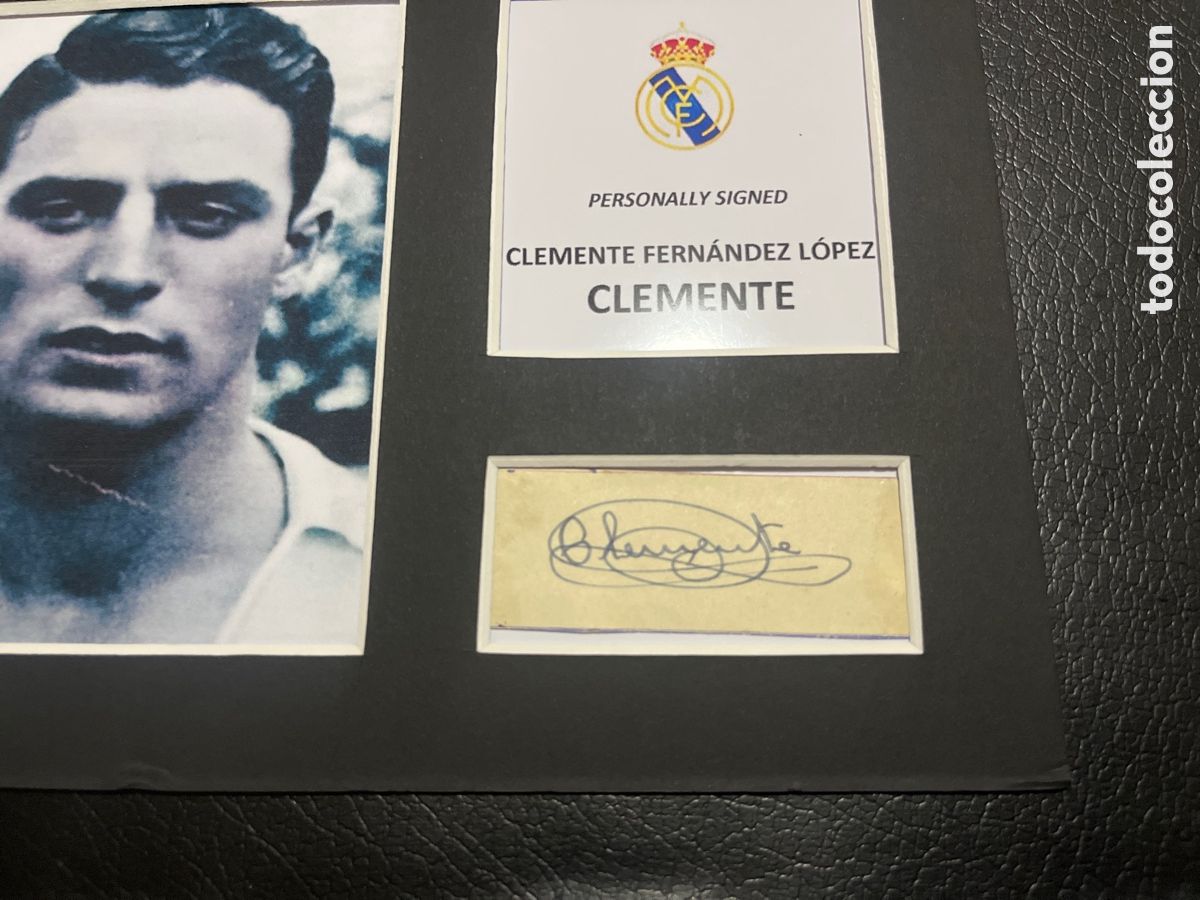 Coleccionismo deportivo: 1946 REAL MADRID CLEMENTE AUTOGRAFO CON COA - Foto 2