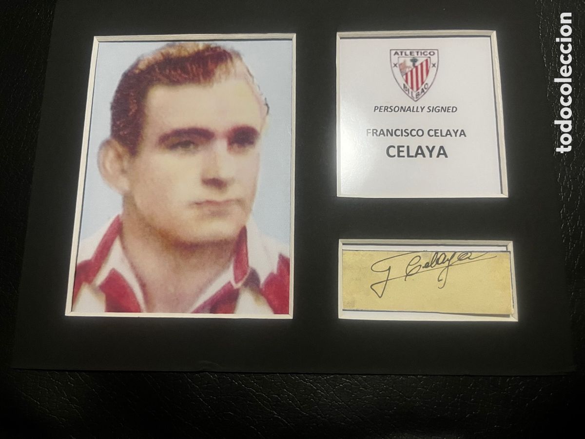 Coleccionismo deportivo: 1946 ATHLETIC BILBAO CELAYA AUTOGRAFO CON COA - Foto 1