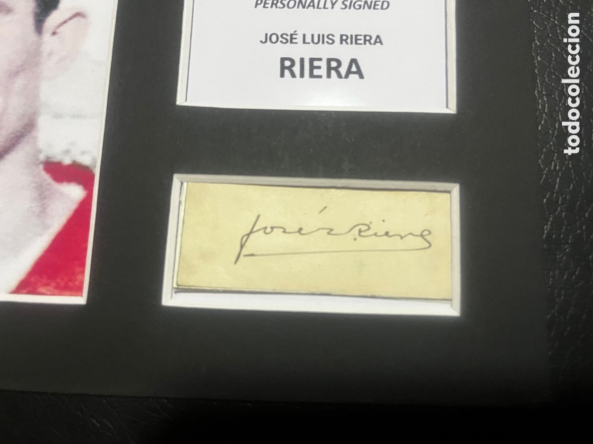 Coleccionismo deportivo: 1946 ATLETICO MADRID RIERA AUTOGRAFO CON COA - Foto 2