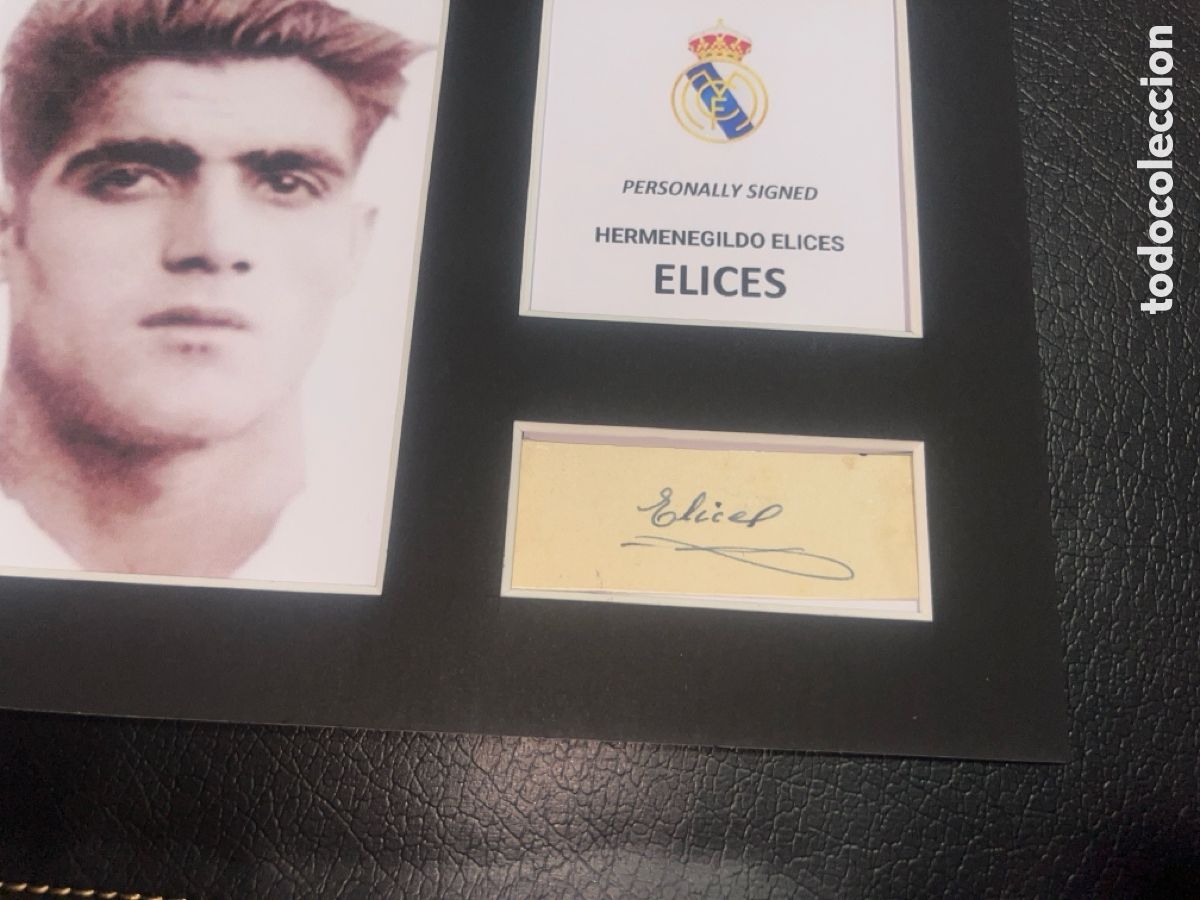 Coleccionismo deportivo: 1944 REAL MADRID ELICES AUTOGRAFO CON COA - Foto 2