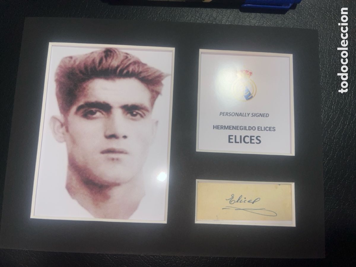 Coleccionismo deportivo: 1944 REAL MADRID ELICES AUTOGRAFO CON COA - Foto 1