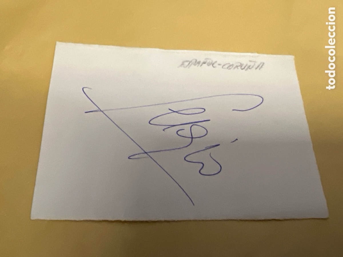 Coleccionismo deportivo: T1/E4/F76. AUT&Oacute;GRAFO ESOA&Ntilde;OL - CORU&Ntilde;A - Foto 1