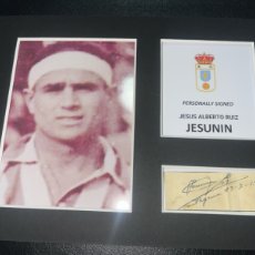 Coleccionismo deportivo: 1937 REAL OVIEDO JESUNIN AUTOGRAFO CON COA