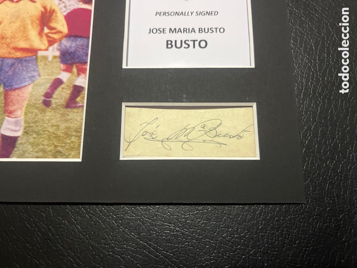 Coleccionismo deportivo: 1945 SEVILLA CF BUSTO AUTOGRAFO CON COA - Foto 2
