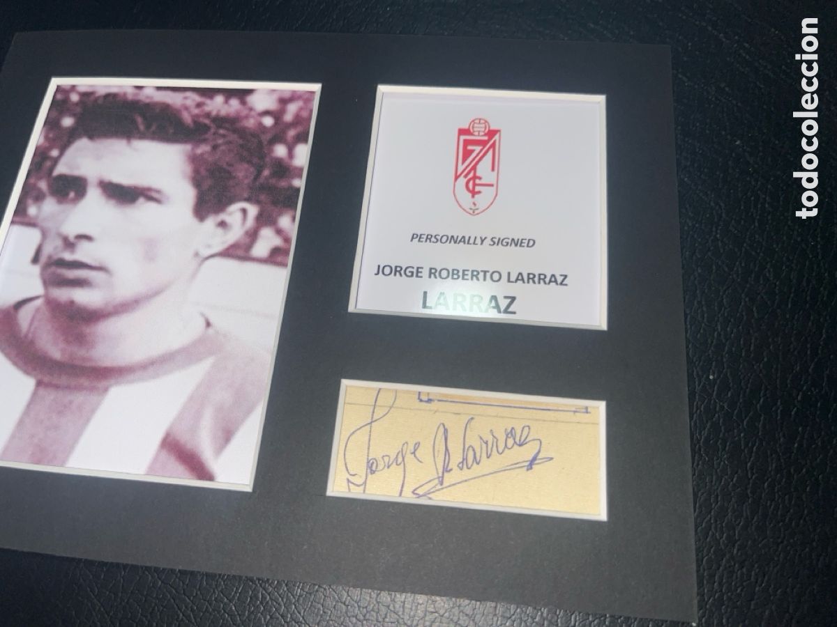Coleccionismo deportivo: 1960 GRANADA CF LARRAZ AUTOGRAFO CON COA - Foto 2