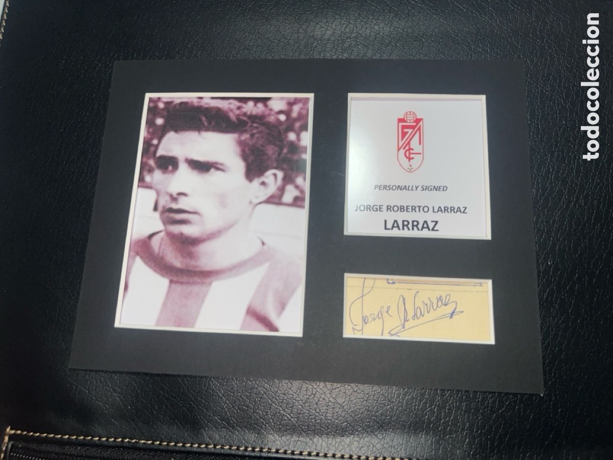 Coleccionismo deportivo: 1960 GRANADA CF LARRAZ AUTOGRAFO CON COA - Foto 1