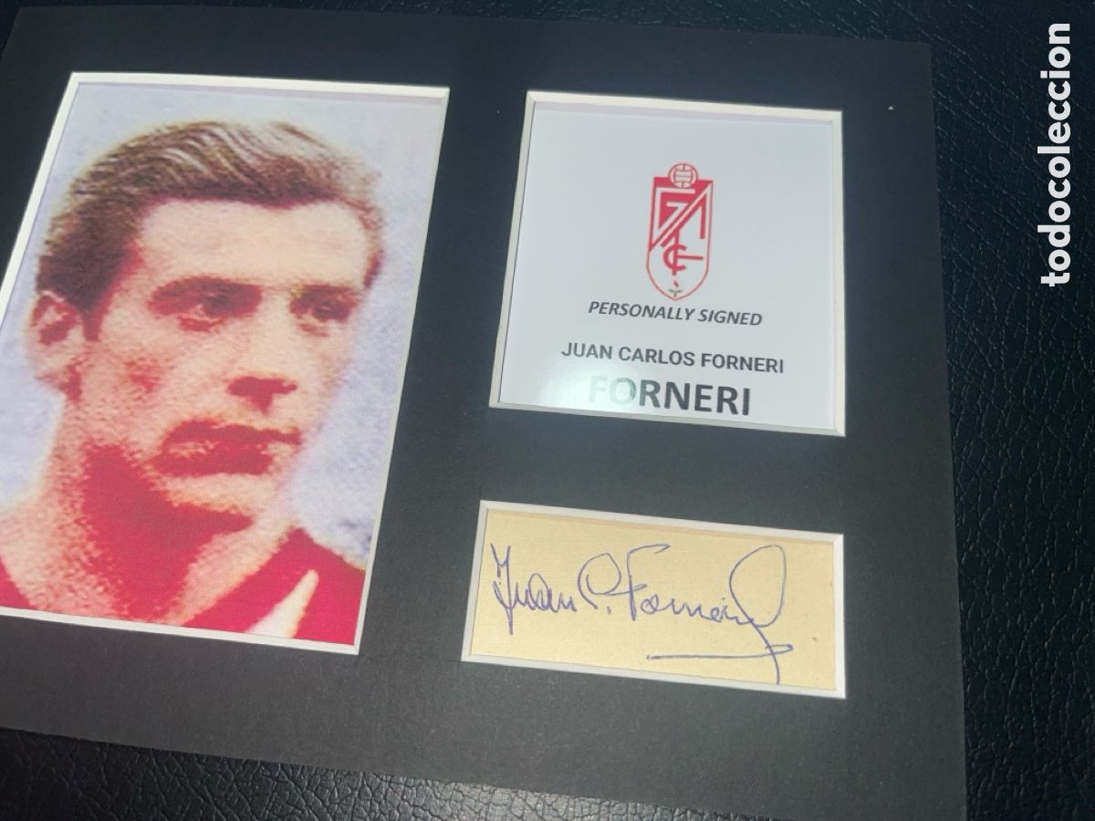 Coleccionismo deportivo: 1960 GRANADA CF FORNERI AUTOGRAFO CON COA - Foto 2