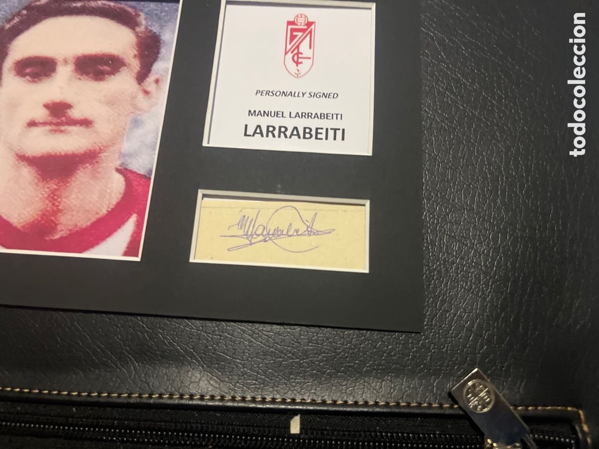 Coleccionismo deportivo: 1960 GRANADA CF LARRABEITI AUTOGRAFO CON COA - Foto 2