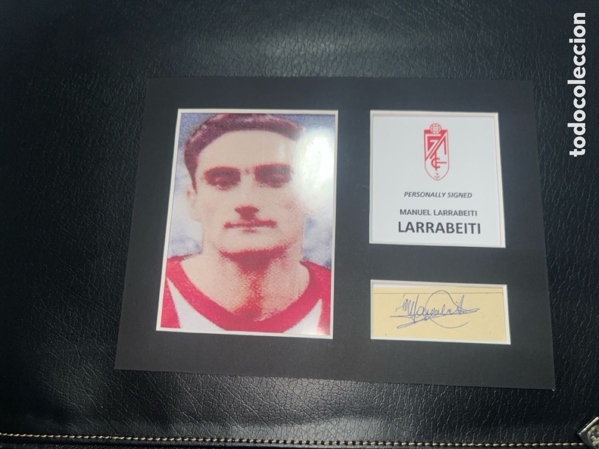 Coleccionismo deportivo: 1960 GRANADA CF LARRABEITI AUTOGRAFO CON COA - Foto 1