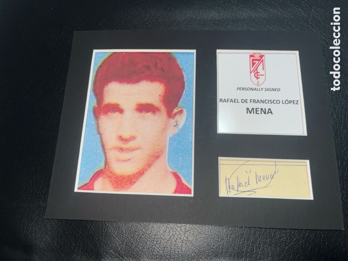 Coleccionismo deportivo: 1962 GRANADA CF MENA AUTOGRAFO CON COA - Foto 1