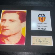 Coleccionismo deportivo: 1940 VALENCIA CF FERRER AUTOGRACON COA