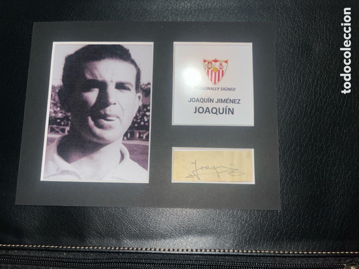 Coleccionismo deportivo: 1945 SEVILLA CF JOAQU&Iacute;N AUTOGRAFO CON COA - Foto 1