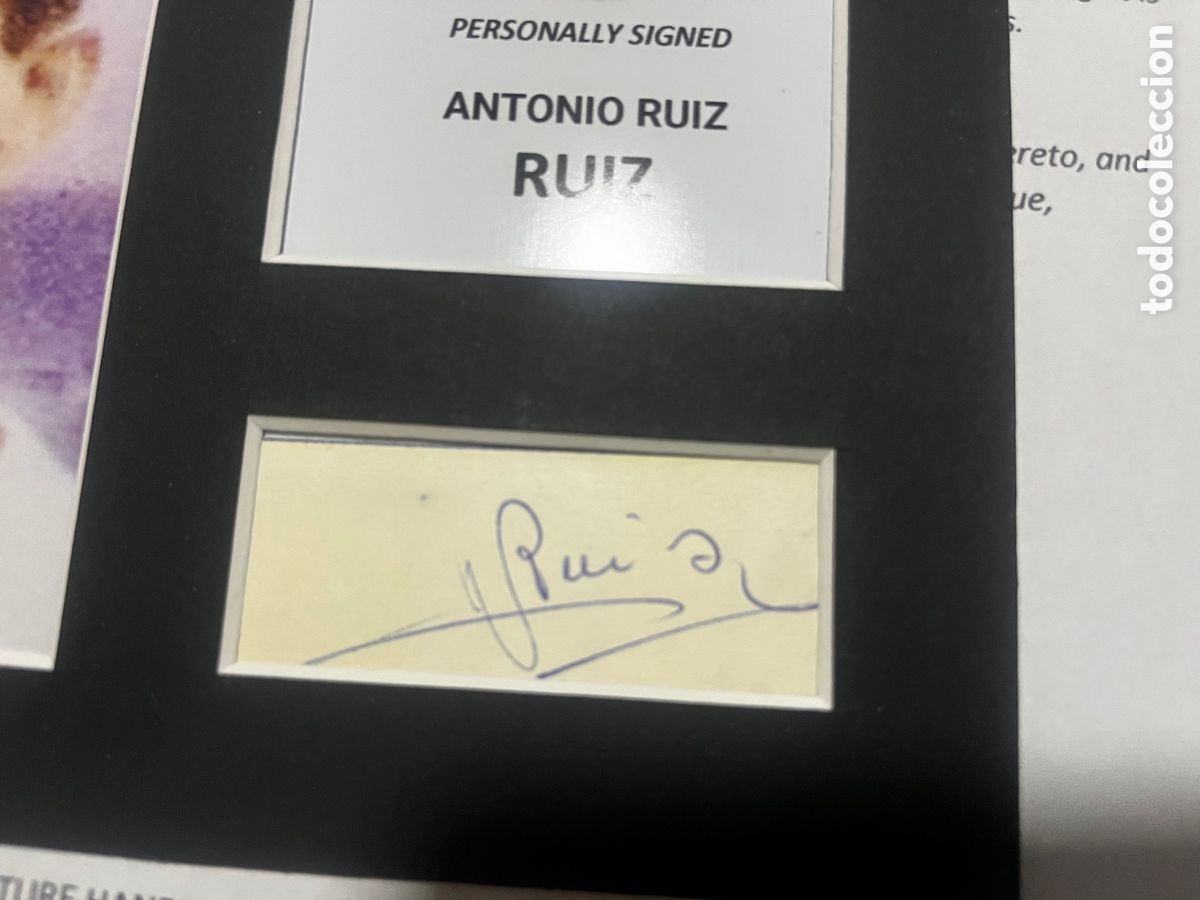Coleccionismo deportivo: 1961 REAL MADRID RUIZ AUTOGRAFO CON COA - Foto 2