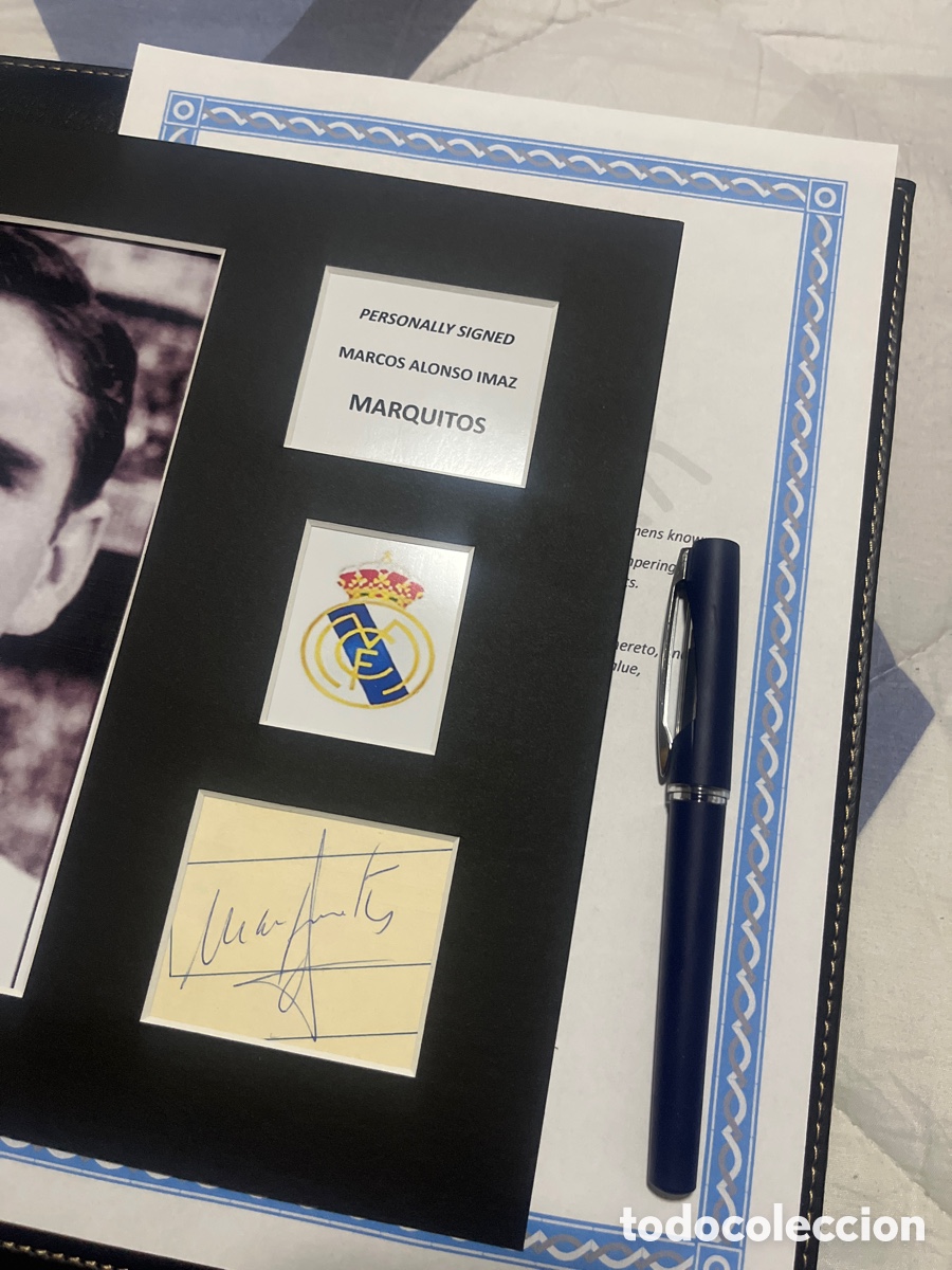 Coleccionismo deportivo: 1961 REAL MADRID MARQUITOS AUTOGRAFO CON COA - Foto 2