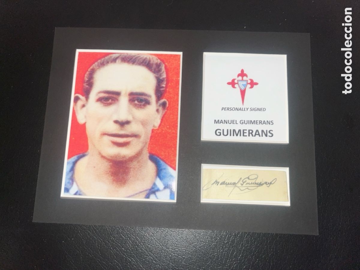 Coleccionismo deportivo: 1950 CELTA DE VIGO GUIMERANS AUTOGRAFO CON COA - Foto 1