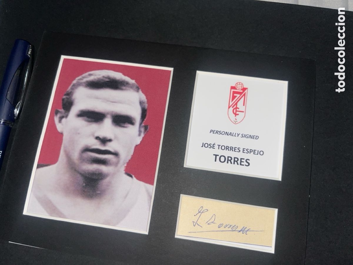 Coleccionismo deportivo: 1961 GRANADA CF TORRES AUTOGRAFO CON COA - Foto 2