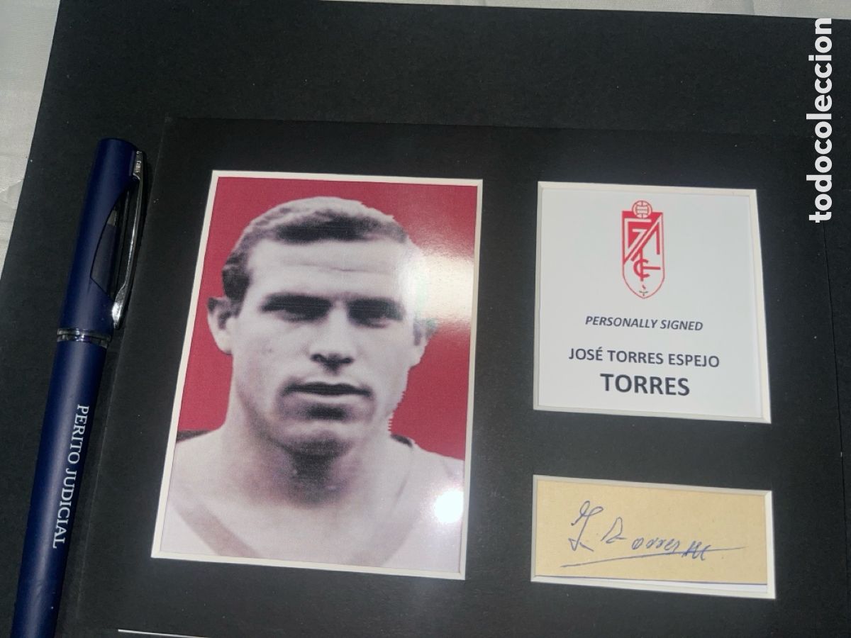 Coleccionismo deportivo: 1961 GRANADA CF TORRES AUTOGRAFO CON COA - Foto 1