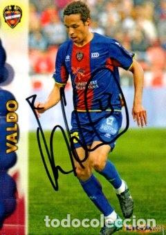 Sports collectibles: CROMO FIRMADO - AUTOGRAFO FUTBOL - VALDO - LEVANTE
