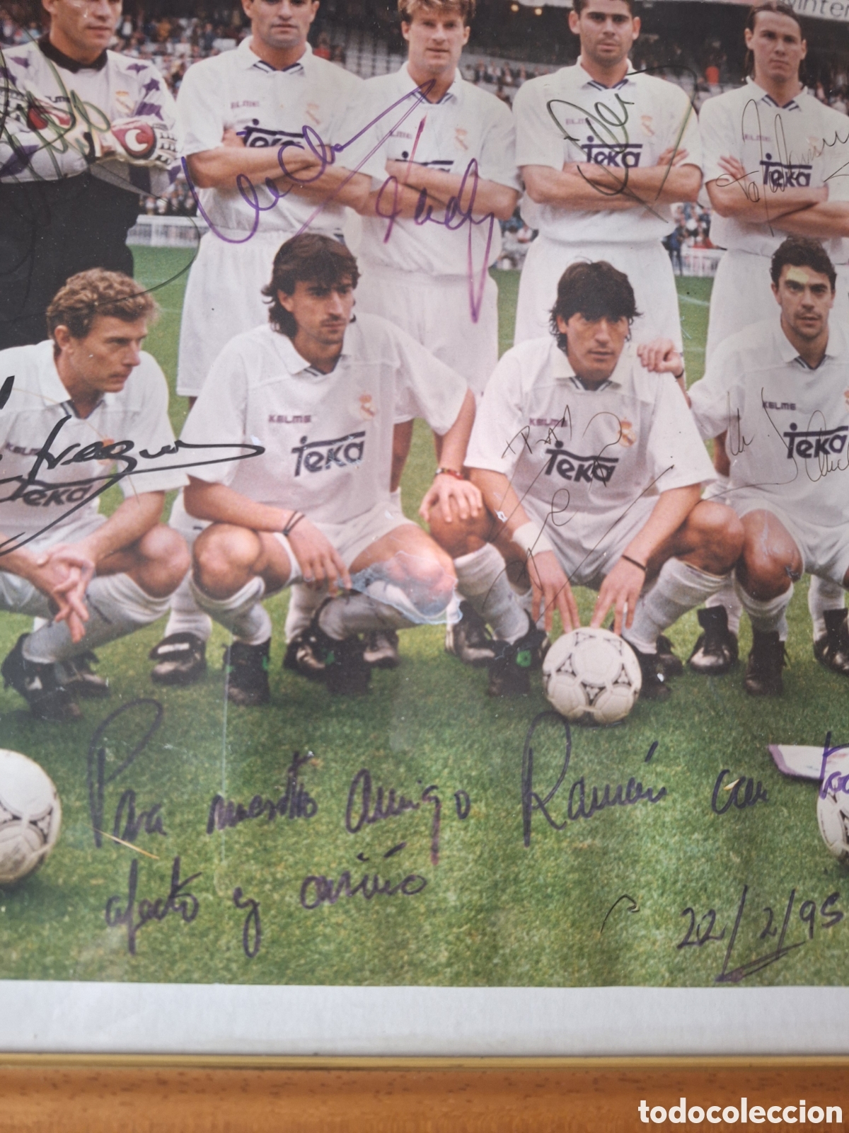 Coleccionismo deportivo: Cuadro Real Madrid 1995 - Foto 8